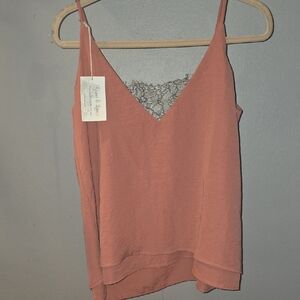 Grace & Lace Terracotta Lace Cami Top